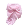 Pink Velvet Bow socks