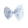 Ivory Glitter Pearl Mesh Clip