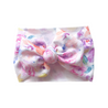 Watercolor Flowers Bow