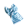 Turquoise Stripes Swim Headwrap Bow