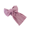 Mauve Ribbed Velvet Bow