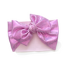 Baby Pink Hologram Headwrap Bow