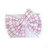 Pink and White Checkered Headwrap Bow