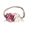 Dusty Pink Floral Nylon Headband