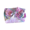 Pastel Glitter Tie Dye Swim Bow