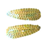 Yellow Sequin Snap Clips