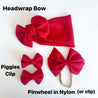 Pink Corduroy Bow Headwrap