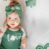 Green Plaid Bow