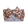 Neutral Checkered Bow